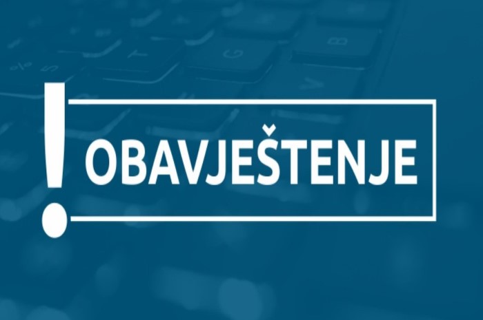 obavjestenje